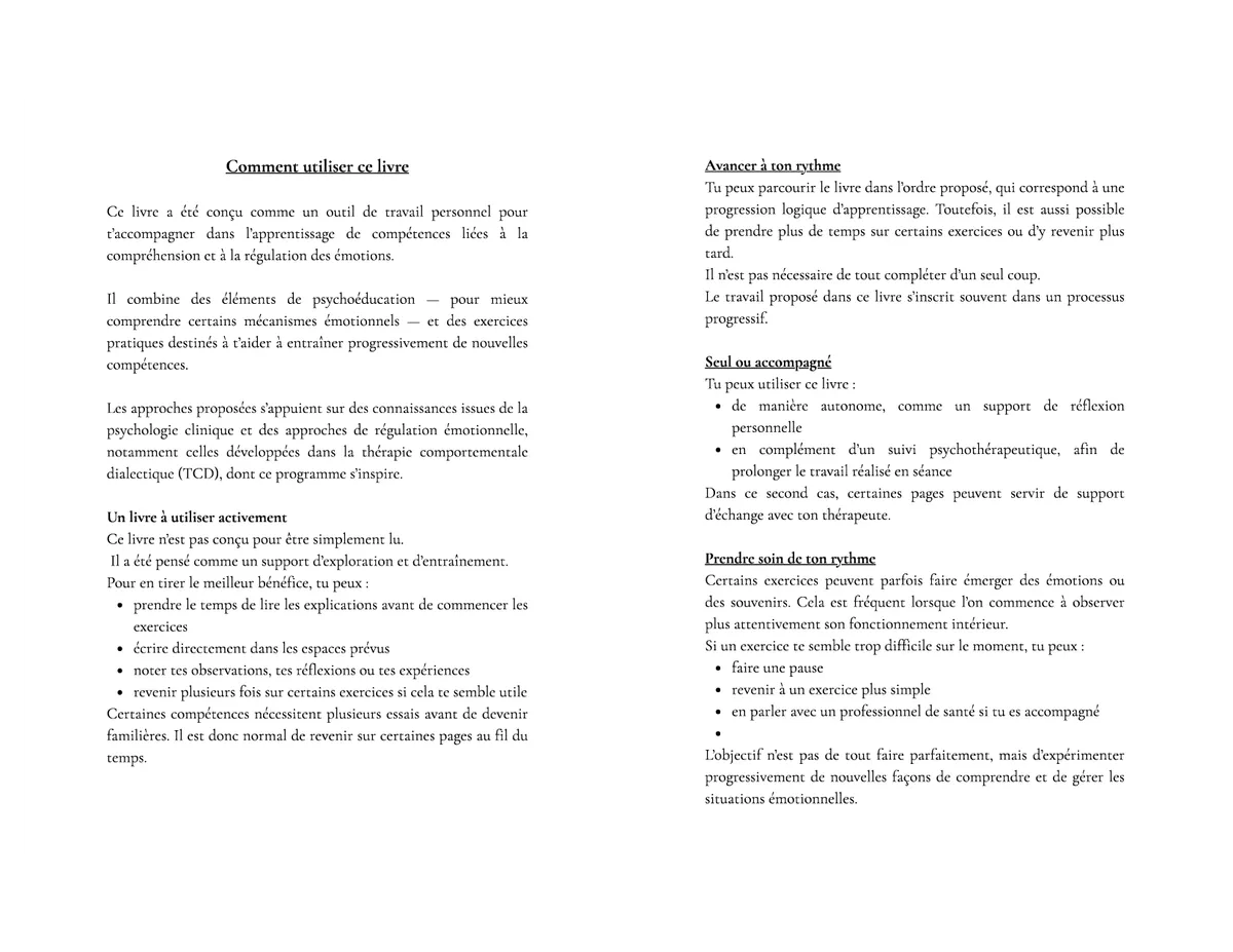 Comment utiliser ce livre